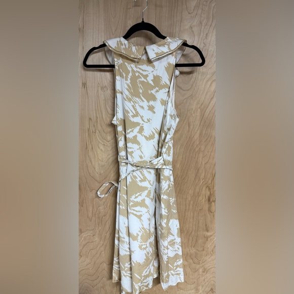 Ann Taylor Tan and White Asymmetrical Sundress - Picture 4 of 7